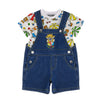 Complete dungarees and t-shirts