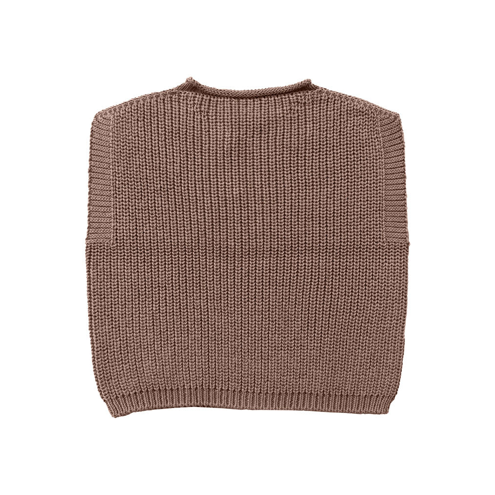 Gilet castagna in cotone GILETCCASTAGNA BON BON