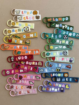 Name tag marrone