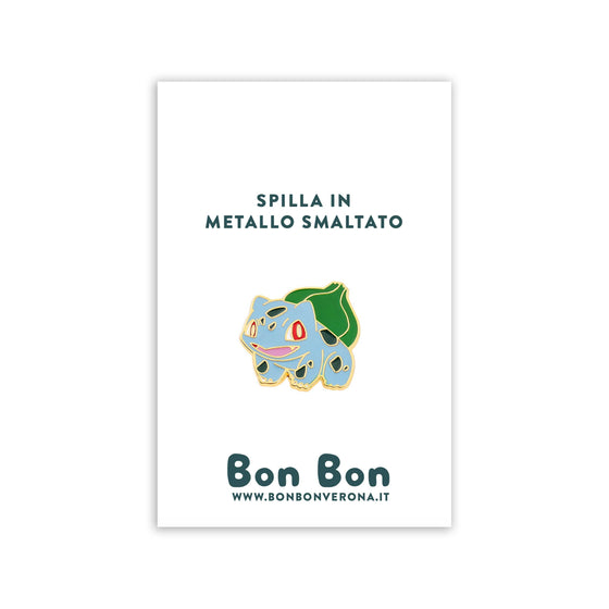 Bon Bon - Spilla in metallo smaltato Bulbasaur