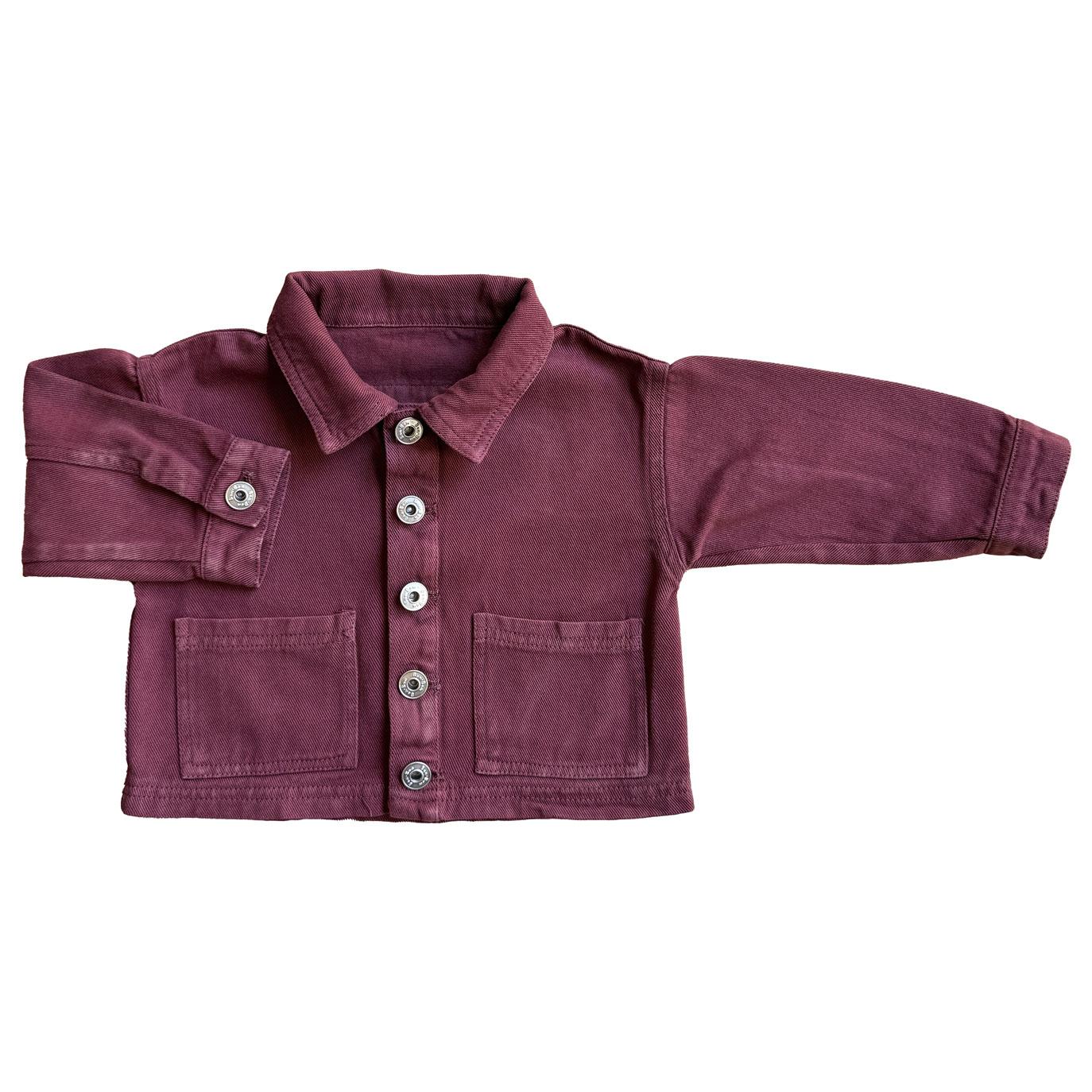 Giacca denim Bordeaux GIACCADENIMBORDO BON BON