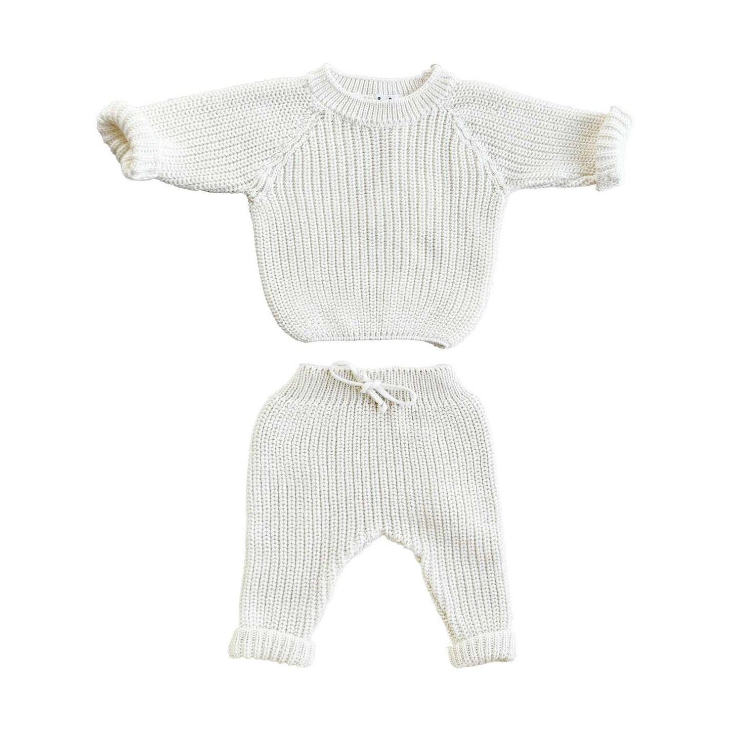 Completo in maglia Ecrù SETMAGLIAECRU BON BON