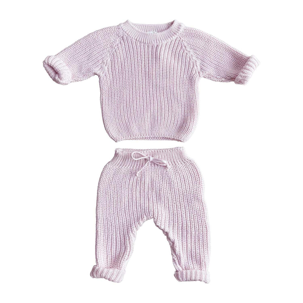 Completo in maglia Rosa Baby SETMAGLIAFRBABY BON BON