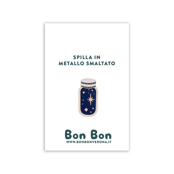 Bon Bon - Spilla in metallo smaltato Barattolo